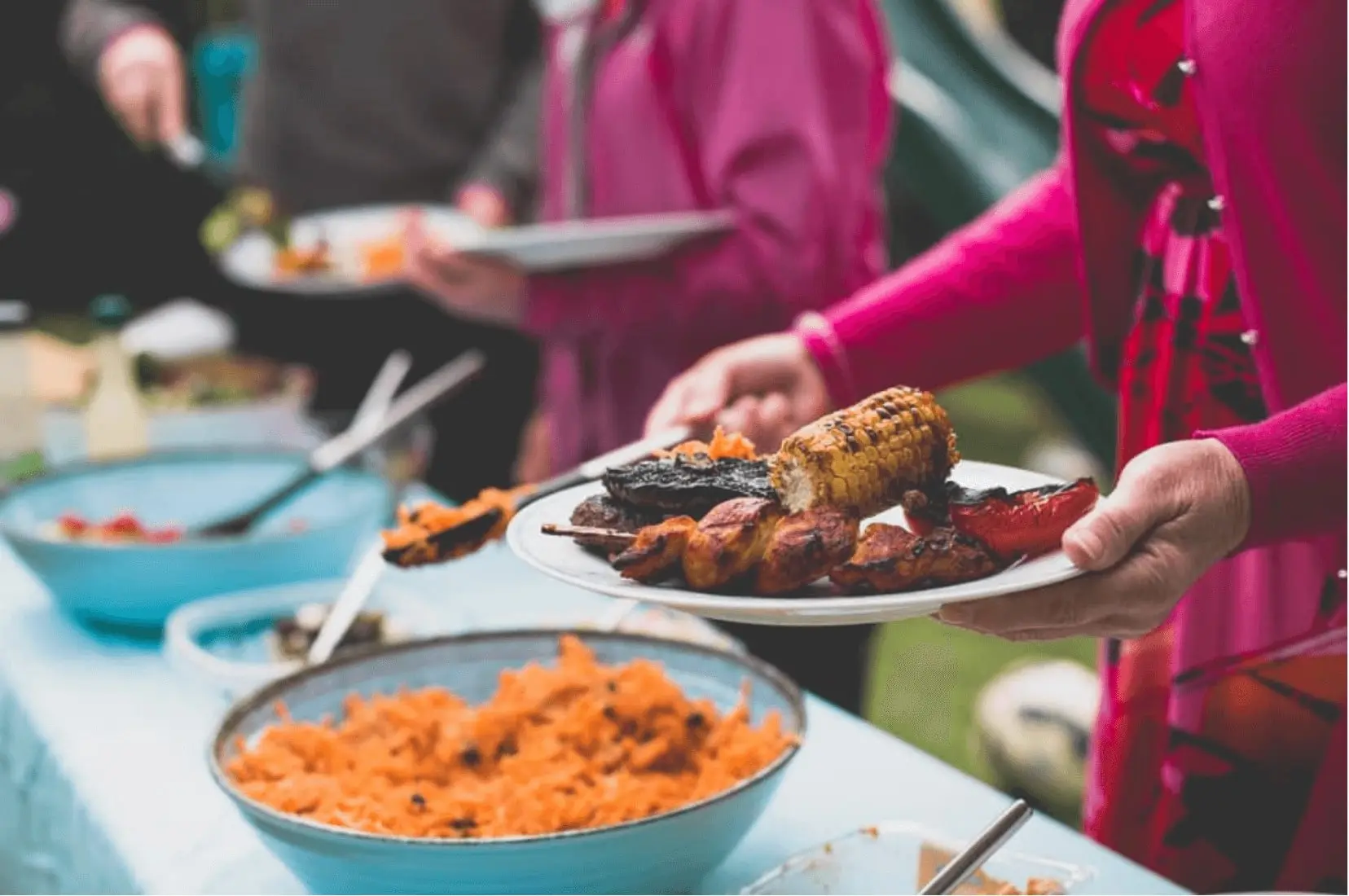 Plate of BBQ Food Charcoal BBQ Event Catering Belfast Northern Ireland