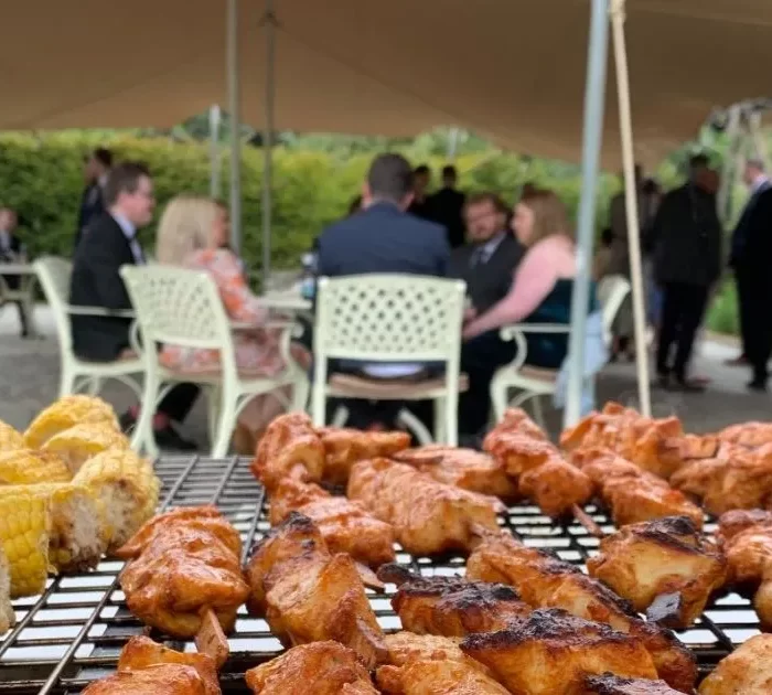 A Perfect BBQ Feast at Chris and Gemma’s Old Court Wedding