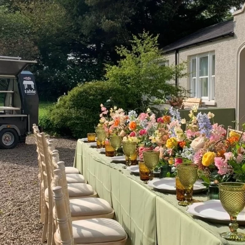 BBQ Wedding Elopement Dinner Table Event Catering Belfast