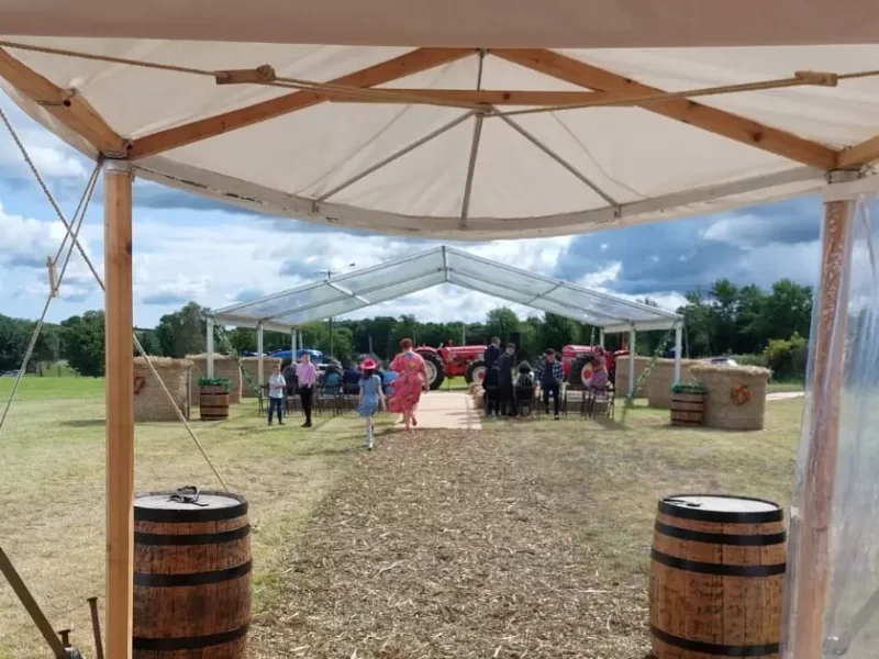 Rustic Marquee Wedding: Michael and Rachel’s Love Story in the Country